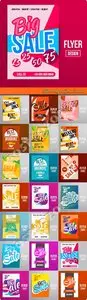 Flyer design big sale vector