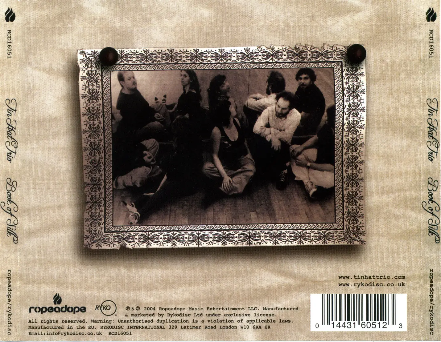 Tin Hat Trio Book of Silk (2004) {RopeadopeRykodisc RCD16051
