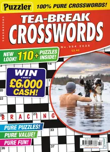 Puzzler Tea-Break Crosswords - Issue 354 2025