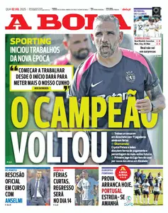 A Bola - 2 Julho 2025
