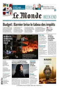 Le Monde du Samedi 12 Octobre 2024