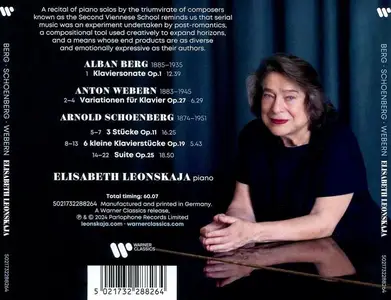 Elisabeth Leonskaja - Berg, Schoenberg, Webern: Piano Works (2024)