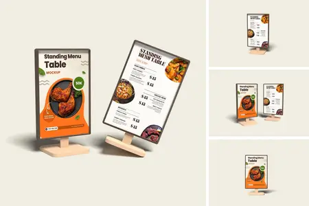 EE - Standing Menu Table Mockup L2UF8ZF