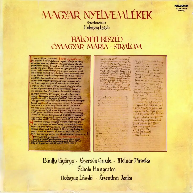 Schola Hungarica - Magyar Nyelvemlékek (LP / FLAC)