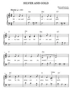 Silver And Gold - Johnny Marks (Easy Piano)