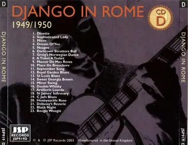 Django Reinhardt - Django In Rome 1949-1950 (2003) {4CD Box Set JSP Records JSP919}
