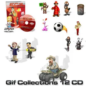 300.000 Animated Gif Collections CD 1 - 4