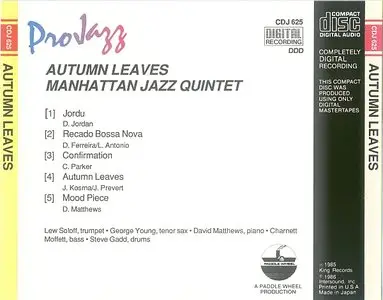 Manhattan Jazz Quintet - Autumn Leaves (1985)
