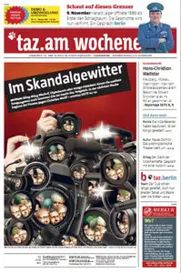 Tageszeitung TAZ vom 09 November 2013Text: