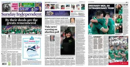 Sunday Independent – March 18, 2018