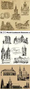 Vectors - World Landmark Elements 4