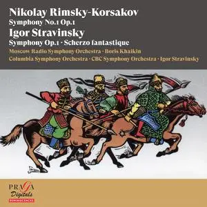 Boris Khaikin, Igor Stravinsky - Rimsky​-​Korsakov: Symphony No.1; Stravinsky: Symphony Op.1, Scherzo fantastique, Op.3 (2022)