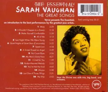 Sarah Vaughan - The Essential Sarah Vaughan: The Great Songs (1992)