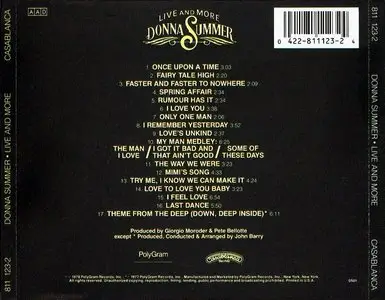 Donna Summer · Live and More 