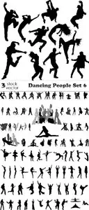 Vectors - Dancing People Set 6