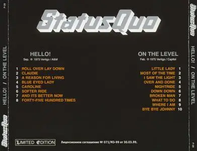 Status Quo - Hello! `71 & On the level `77 (1999)