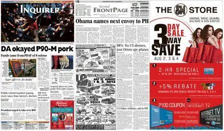 Philippine Daily Inquirer – August 01, 2013