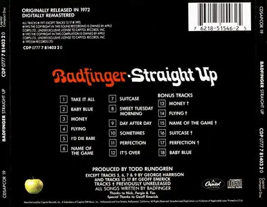 Badfinger - Straight Up (1971) [Remastered 1993]