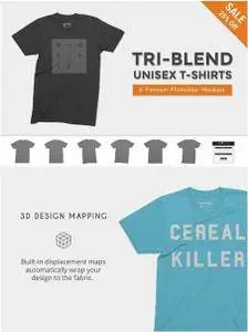 CreativeMarket - Tri-Blend T-Shirt Mockups