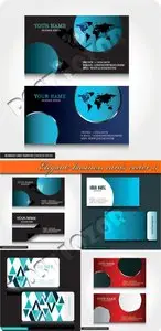 Elegant business cards vector 11