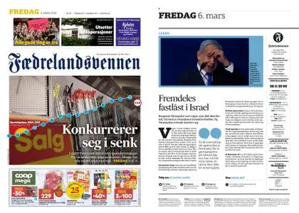 Fædrelandsvennen – 06. mars 2020