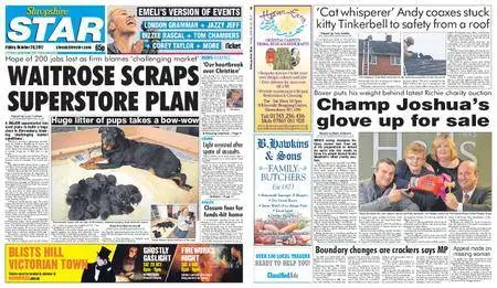 Shropshire Star Shrewsbury Edition – October 20, 2017