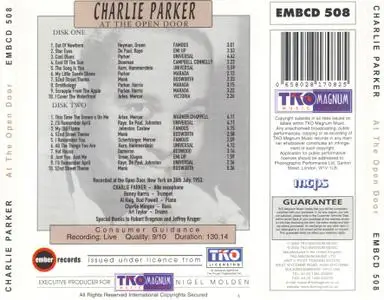 Charlie Parker - At The Open Door (1953) {2CD Set Ember Records EMBCD 508 rel 2000}