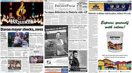 Philippine Daily Inquirer – December 01, 2015