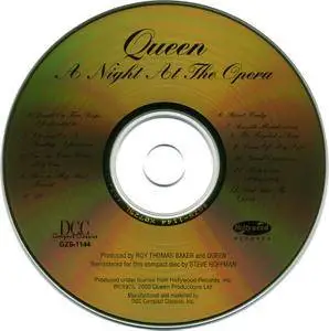 Queen - A Night At The Opera (1975) [DCC, GZS-1144]