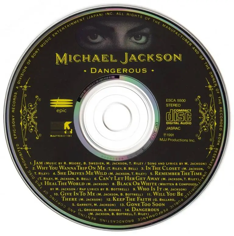 Michael Jackson - Dangerous (1991) {Japan 1st Press} / AvaxHome