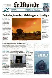 Le Monde du Dimanche 17 et Lundi 18 Juillet 2022
