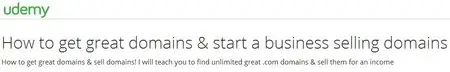 How to get great domains & start a business selling domains