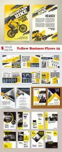 Vectors - Yellow Business Flyers 15