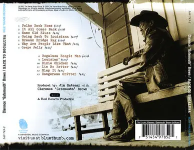 Clarence 'Gatemouth' Brown - Back To Bogalusa (2001)