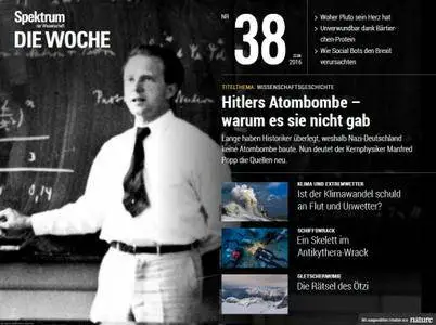 Spektrum Die Woche No 38 – 22. September 2016