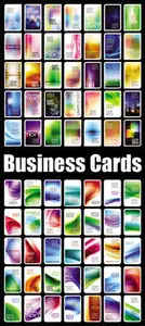 Color Business Cards Vector