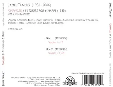 James Tenney - Changes: 64 Studies for 6 Harps - Nicholas Deyoe (2019) {New World Records 80810-2}