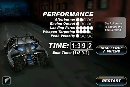 The Dark Knight - Batmobile v1.0 Game for iPhone / iPod Touch FULL