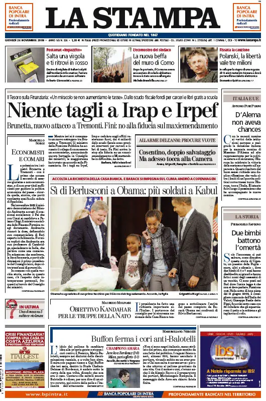 La Stampa (26-11-09)