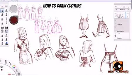 How to Draw Clothes - by Paris Christou
