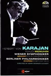 Mozart: Violin Concerto 5, Dvorak: Symphony 9 / Karajan - Clouzot