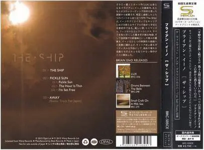 Brian Eno - The Ship (2016) {Japan SHM-CD Collector's Edition BRC-505CE}