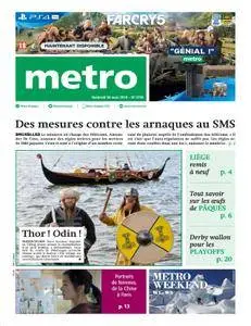 Metro Belgique - 30 mars 2018