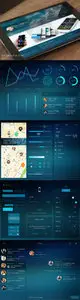 iOS Tablet Flat Pad UI Set Vol 2