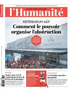 L’Humanite du Vendredi 28 Juin 2019