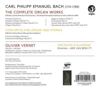 Olivier Vernet, Arie van Beek, Orchestre d'Auvergne - Carl Philipp Emanuel Bach: L'intégrale de l'oeuvre pour orgue (2014)
