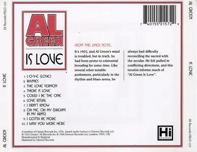 Al Green - Al Green Is Love (1975) [1999, Reissue]