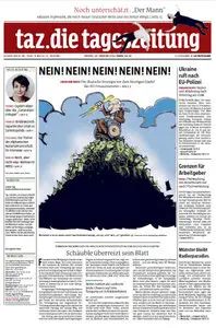 Tageszeitung TAZ vom 20 Februar 2015