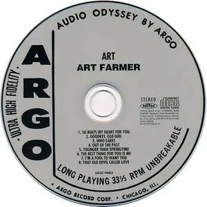 Art Farmer - Art (1960) Japanese Remastered Reissue 2002