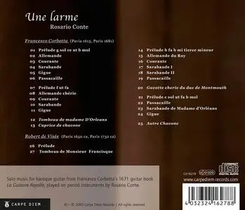 Rosario Conte - Une larme: Francesco Corbetta, Robert de Visée (2009)